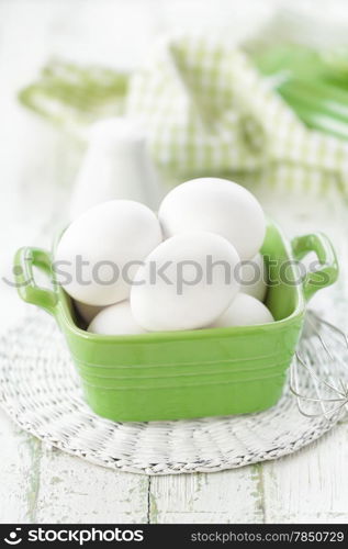 Raw eggs