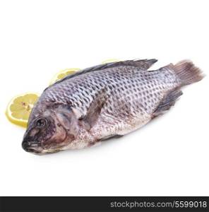 Raw Fish With Lemon Slices