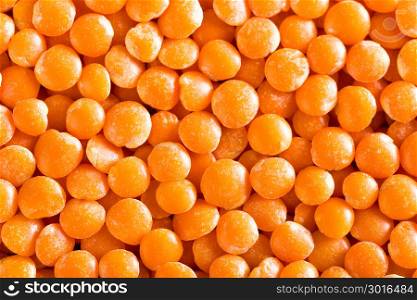 Raw lentil background. Fresh lentils isolated. Vegetarian food. Top view