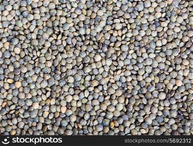 raw lentils as background