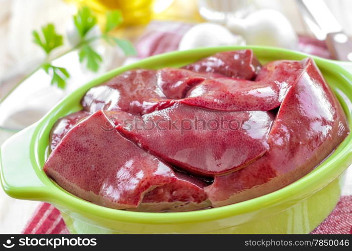 Raw liver