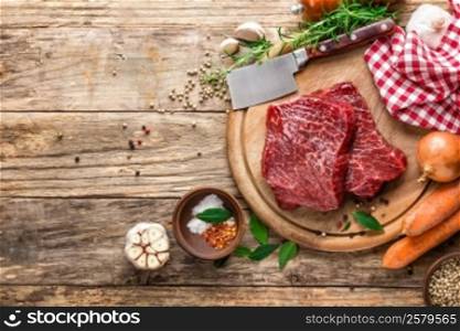 raw meat beef steak