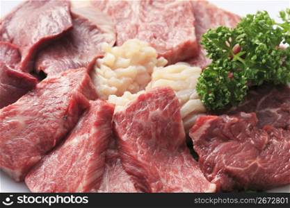 Raw meat for roast