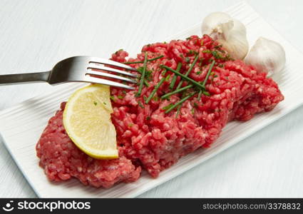 raw minced meat