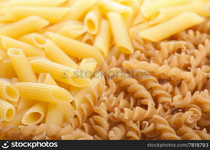 raw pasta background