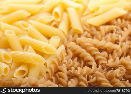 raw pasta background