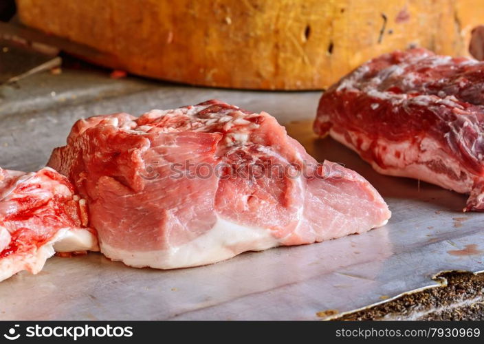 Raw pork