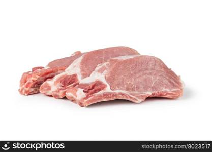 raw pork meat. raw pork meat isolated on white