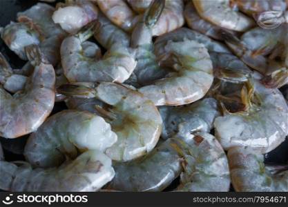 raw shrimps. Fresh shrimp