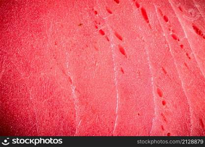 Raw tuna steak. Macro background. Tuna texture. High quality photo. Raw tuna steak. Macro background.