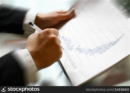 read the graph in financial report