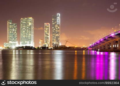 Real Estate developments at downtown Miami, Florida, USA