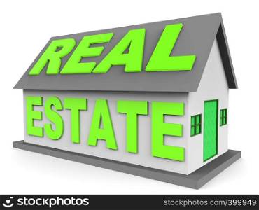 Real Estate Expo Icon Depicting Property Exhibition For Realtors And Buyers. Trade Fair For Housing Purchase And Rentals - 3d Illustration