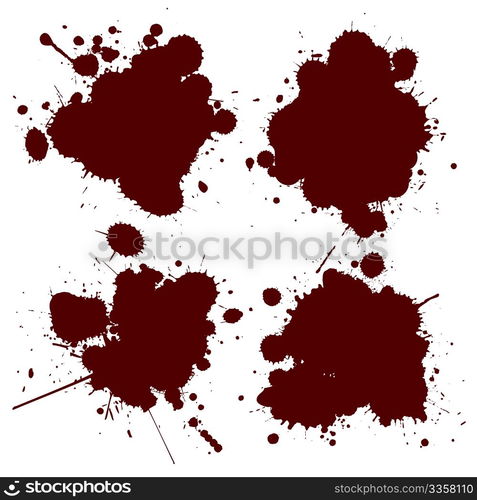 Realistic blood splat, no mesh or gradients