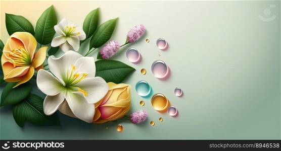 Realistic Floral Illustration of Alamanda Flower Blooming