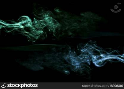 realistic green blue smoke black background . Resolution and high quality beautiful photo. realistic green blue smoke black background . High quality and resolution beautiful photo concept