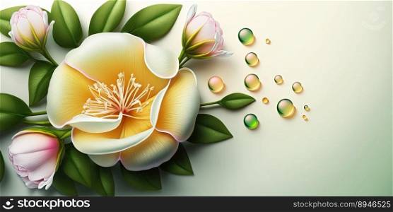 Realistic Illustration of Alamanda Flower Bloom