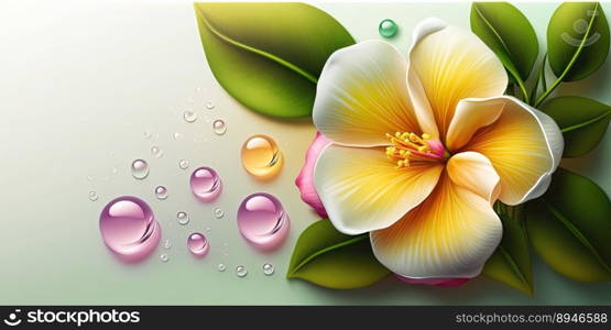 Realistic Illustration of Alamanda Flower Blooming