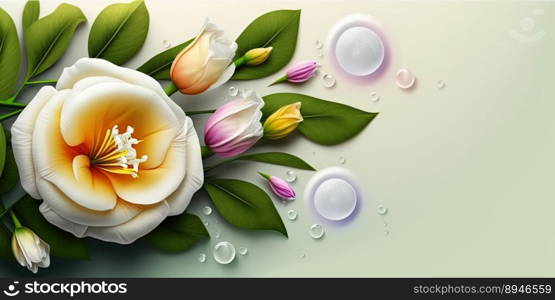 Realistic Nature Illustration of Alamanda Flower Blooming