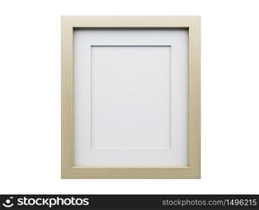 Realistic picture frame isolated on white background, Perfect for your presentations.