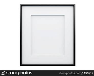 Realistic picture frame isolated on white background, Perfect for your presentations.