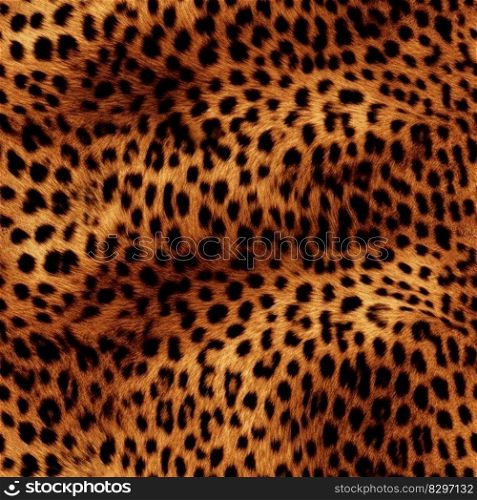 Realistic seamless leopard skin pattern, animal fur texture, perfect for fabric and decoration