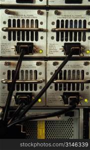 rear view of electronic equipment
