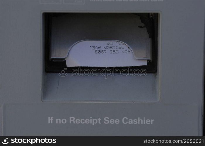 receipt slot