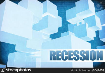 Recession on Futuristic Abstract for Presentation Slide. Recession on Futuristic Abstract