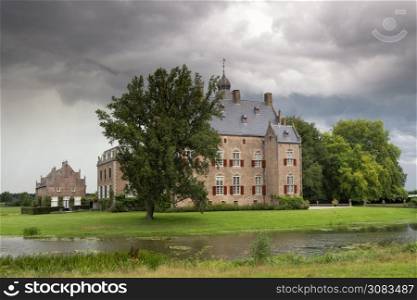 Rechteren is a castle along the river Vecht close to the village Dalfsen in the Dutch province Overijssel. Rechteren castle near Dalfsen