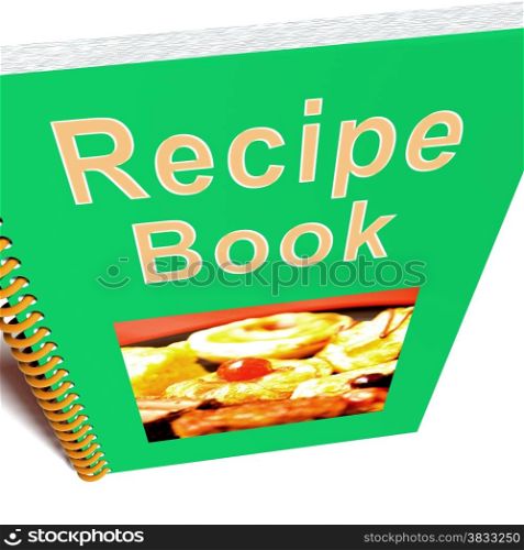 Recipe Book For Cookery Or Preparing Food. Recipe Book For Cooking Or Preparing Food