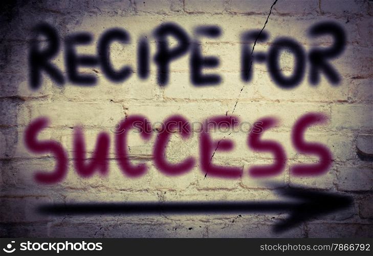 Recipe For Success Concept