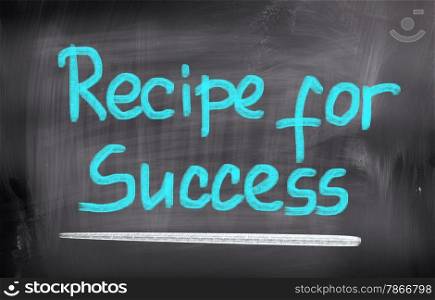 Recipe For Success Concept