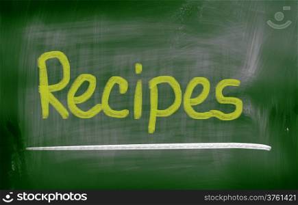 Recipes Concept