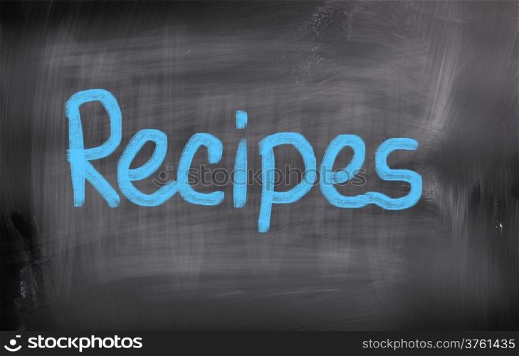 Recipes Concept