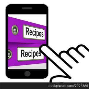 Recipes Folders Displaying Meals And Cooking Instructions