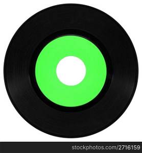 Record. Vinyl record vintage analog music recording medium