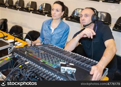 recording studio mixing desk
