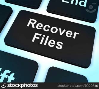 Recover Files Key Shows Restoring From Backup. Recover Files Key Showing Restoring From Backup
