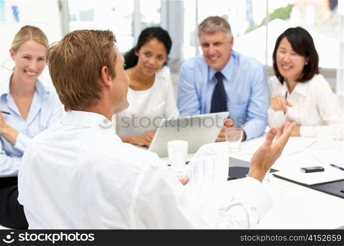 Recruitment office meeting