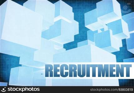 Recruitment on Futuristic Abstract for Presentation Slide. Recruitment on Futuristic Abstract
