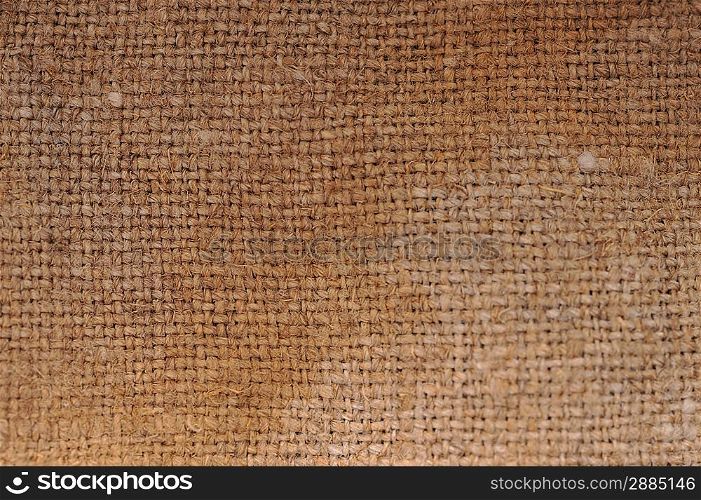 Rectangle from brown saskcloth background