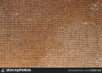 Rectangle from brown saskcloth background