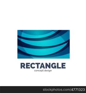 rectangle logo, abstract template