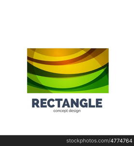 rectangle logo, abstract template