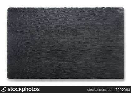 Rectangular slate stand isolated on a white background