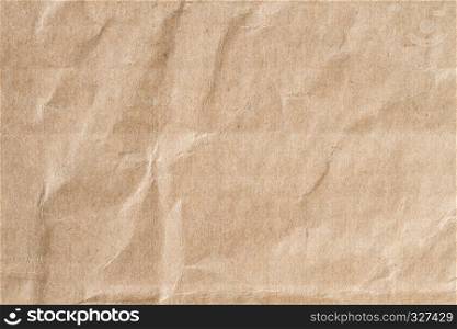 Recycle brown paper crumpled texture, Old paper surface for background