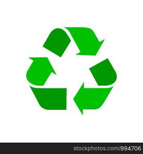 Recycle icon 3d with green colors for infographics.