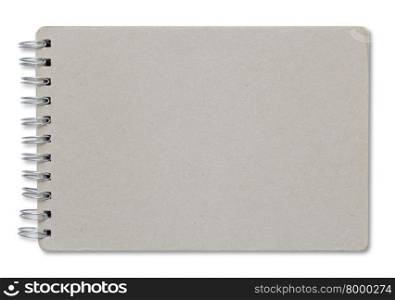 recycle notebook cover isolated on white background