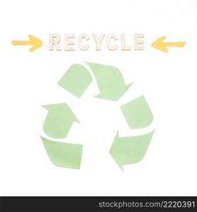 recycle word with symbol